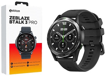 Smartwatch Zeblaze Btalk 3 Pro Ip68 260Mah Bluetooth 5.2 Pantalla 1.3" Negro/Space Grey