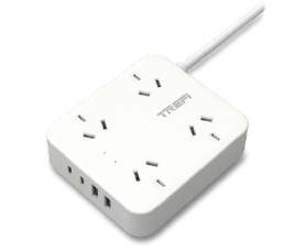 Trefi Trfpbase 4 Tomas + 2 Usb+ 2 Usb Tipo C Prolongador Zapatilla Multiple 4 Tomas + 2 Usb + 2 Usb Tipo C