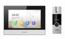 Hikvision Ds-Kis302-P Timbre Video Portero Visor Analogico Hibrido App Control Hikconect Door Lock