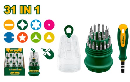 Jadever Jdss1J31 Set Destornillador Multiple 31En1 Crv