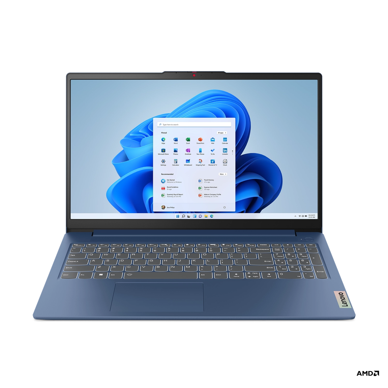 Notebook Lenovo IP Slim 3 15AMN8 FHD R5 8GB 512G W11    Maletin