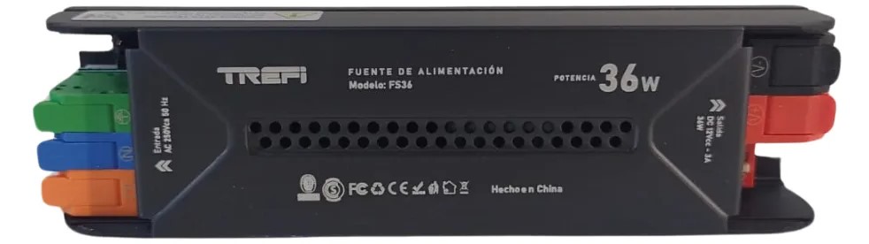 Trefi Fuente De Alimentacion Linea Slim 12V 3A 36W Clip