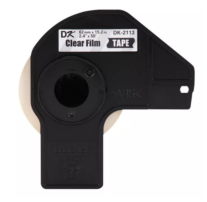 Cinta Rotuladora Brother Dk-2113 Negro-Transparente 62 Mm