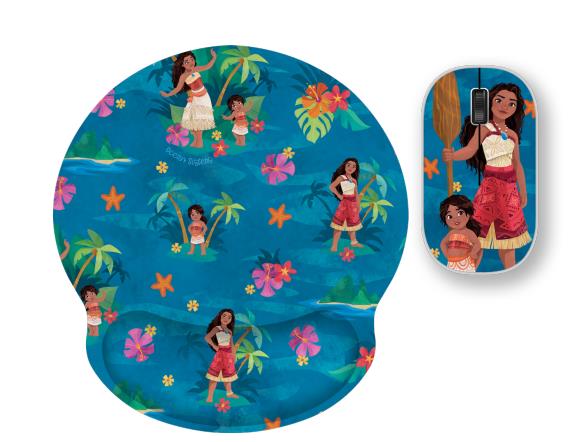 Combo Xtech Mouse Y Pad Mouse Edicion Moana (Xtm-Dkt3Mo)
