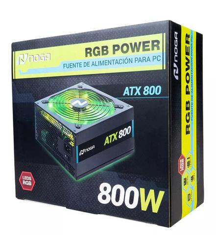 Fuente Atx 800 Watt Noganet Box Cooler Sata (Atx 800)