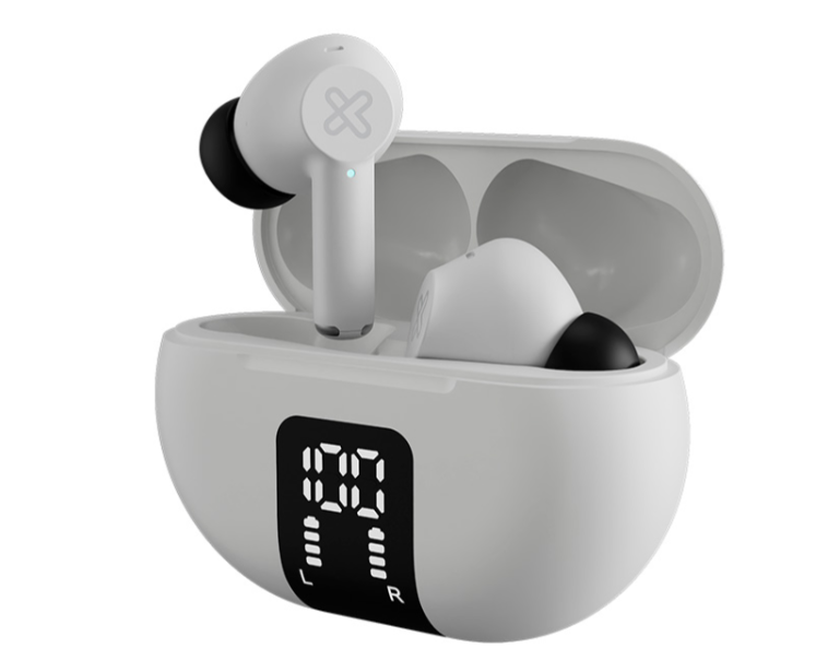 Auricular Klipxtreme Edgebuds Canc Sonido C Ind Led  22Hs  Tws Ipx4 Blanco  (Kte-755Wh)