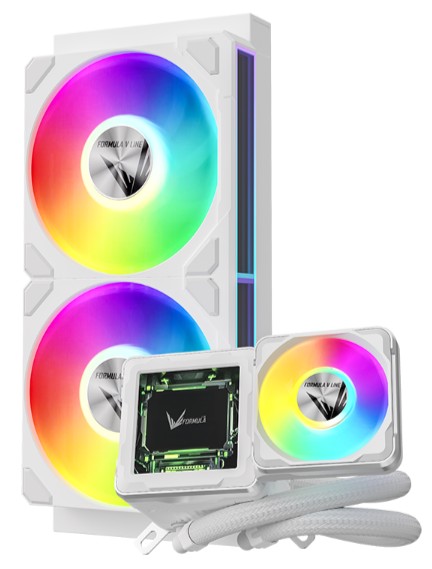 Water Cooling Formula V Line Cryo Wing Digi 240 White