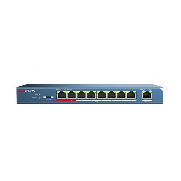 Switch Poe Hikvision 8 Bocas 10100 No Administrable (Ds-3E0109P-E)