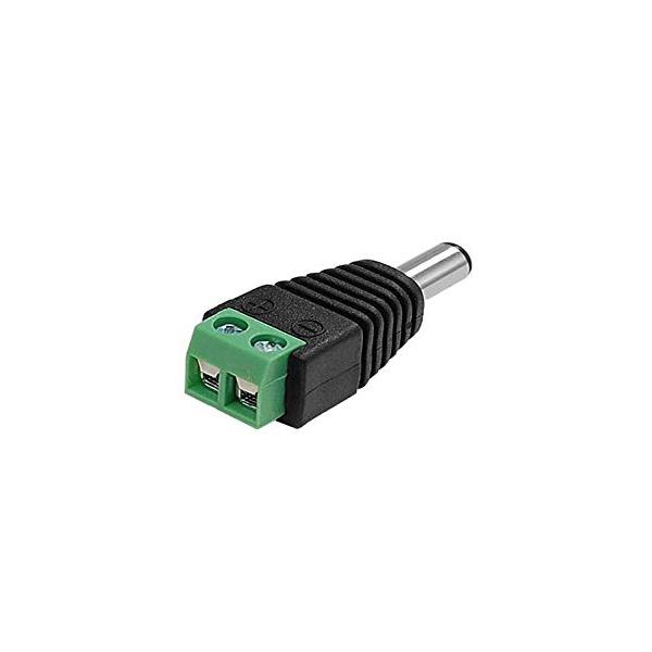 Cctv Conector Jack Macho A Tornillo Para Alimentación