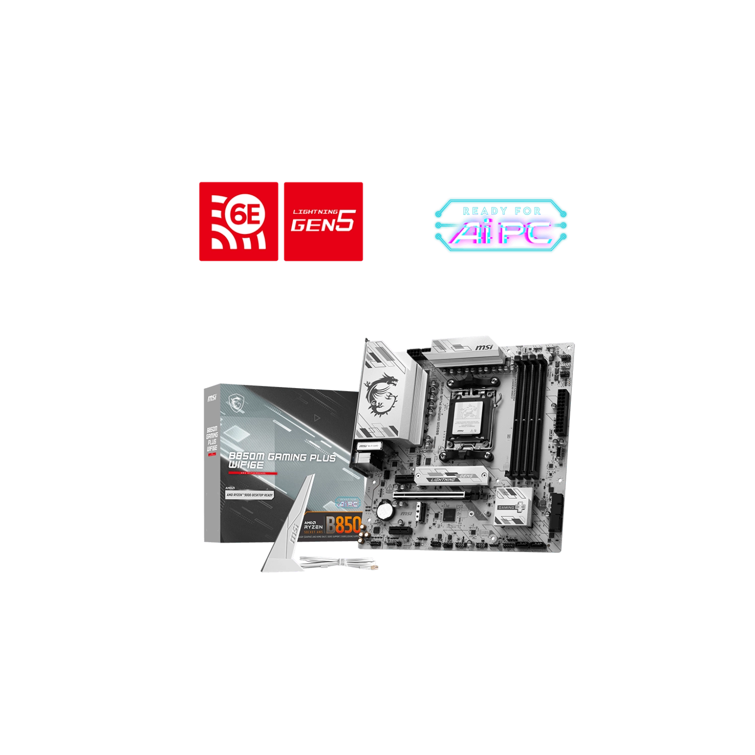 Motherboard Msi B850M Gaming Plus Wifi6E Am5 Ddr5