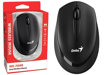 Mouse Inalámbrico Genius Nx-7009 Negro 1200Dpi Usb Incluye Pila 1Xaa