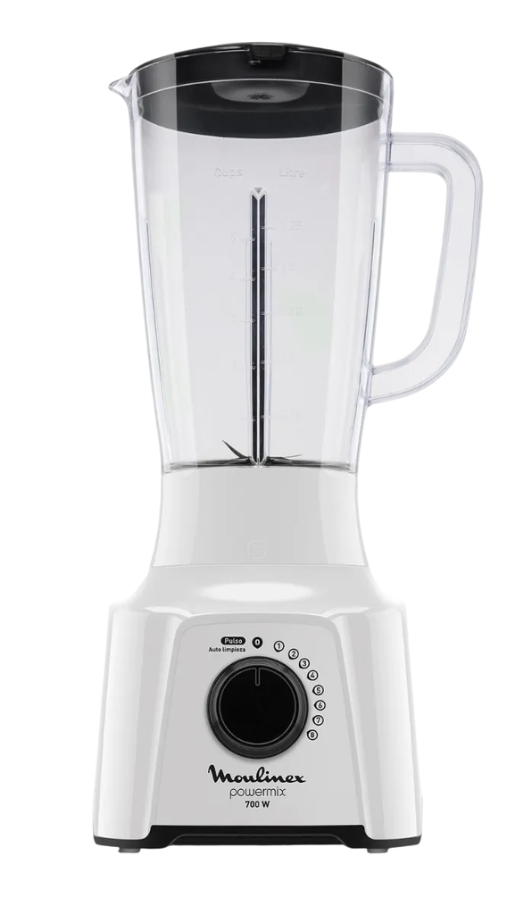 Licuadora Moulinex Powermix - 8 Vel 700W 2 Lts Blanca (Ln2801A0)