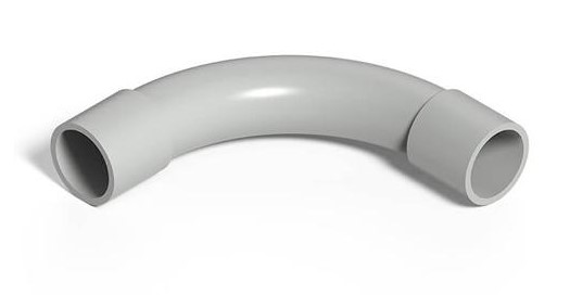 Curva Termoplastica Para Caño Tubo Rigido 20Mm 3/4 90°