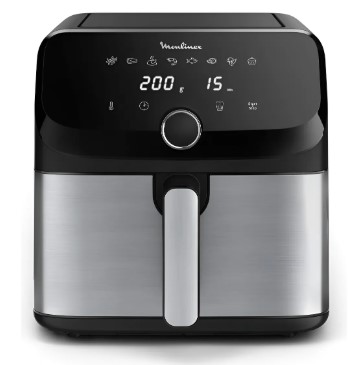 Freidora De Aire Moulinex Easy Fry Mega 75L Sin Aceite Negra (Ez855Da0)