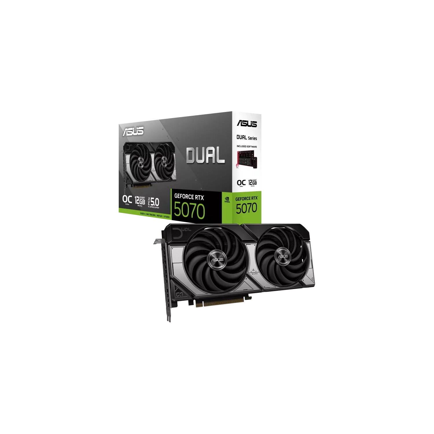 Placa De Video Asus Nvidia Geforce Dual Rtx5070 O12G Gddr7