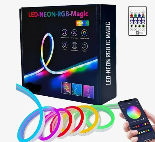 Tira Neon Flexible Rgb 3 Mts Modv-00Dp App Smart – Varios Usb 5V 