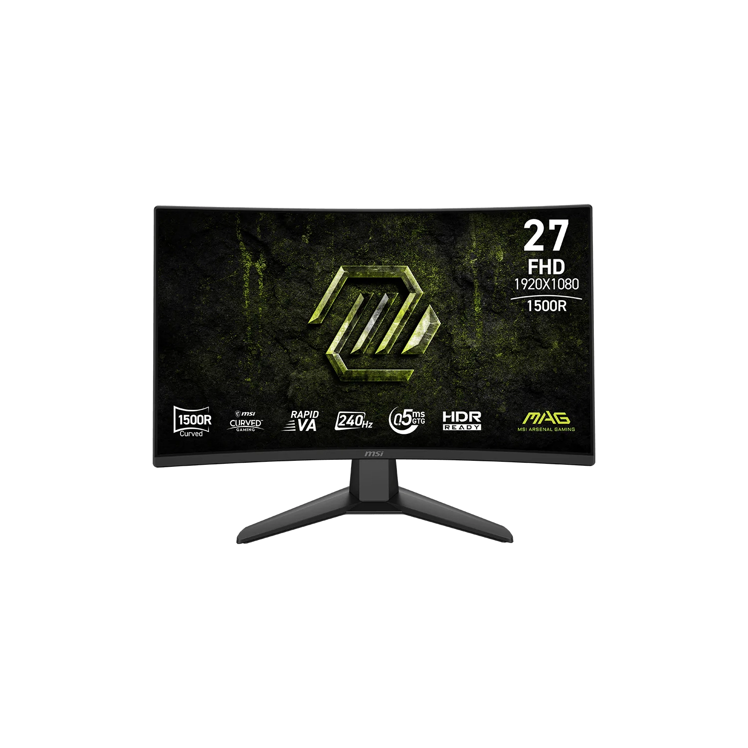 Monitor Msi Mag 274Cf X24 27" Va Fhd 240Hz  0.5Ms  Curved Ficha Usa