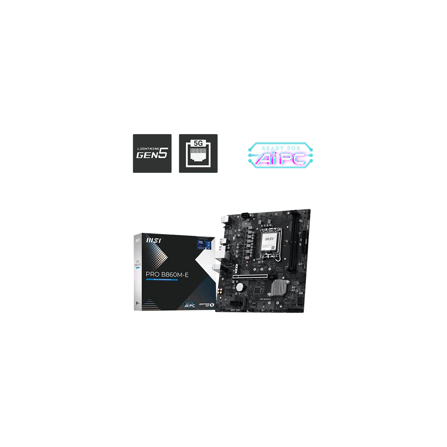 Motherboard Msi Pro B860M-E  Lga 1851 Ddr5