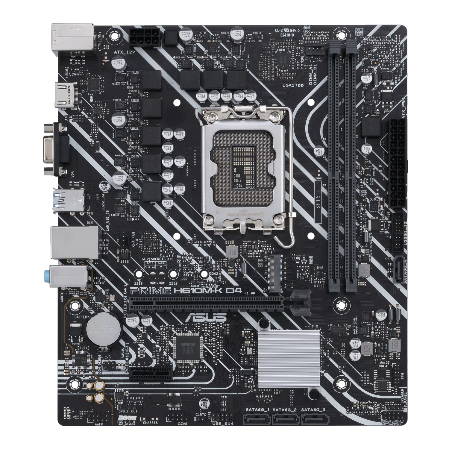 Motherboard Asus Prime H610M-K D4 Csm Lga 1700 Ddr