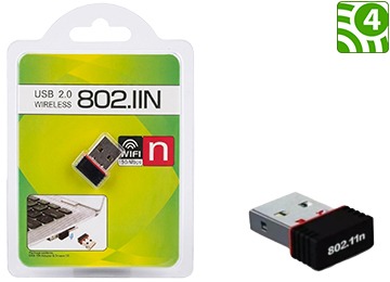 Placa De Red Wifi Usb 150Mbps 2.4Ghz Mini Nano