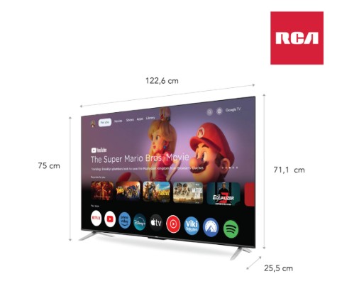 Tv Led 4K 55 Rca G55P7Uhd-F - Uhd Netflix Youtube Disney Google Tv