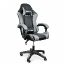 Silla Gamer Novohome  NEGRA Y GRIS  NH-GC502