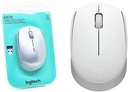 Logitech Mouse Wireless Inalambrico Usb M170 Plateado Con Blanco