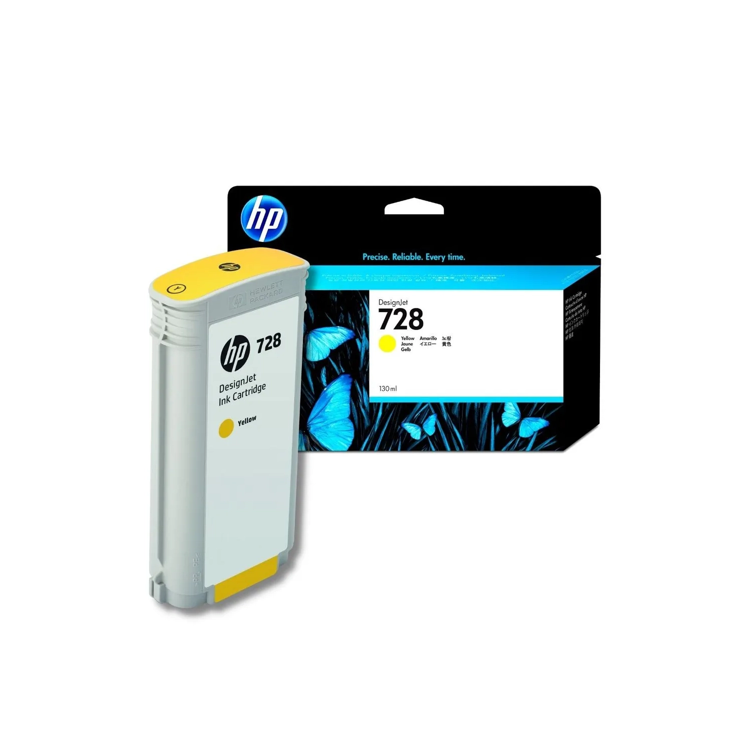 Cartucho De Tinta Plotter Hp 728 Amarilla