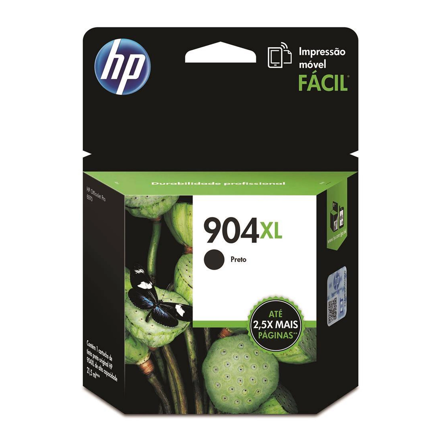 Cartucho De Tinta Hp 904Xl Negra Alto Rendimiento