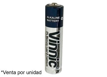 Pila Alcalina Aaa Vinnic Precio X Unidad Plastificada Sin Blister De Carton