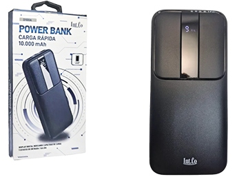 Bateria Externa Powerbank Intco D100A 10000Mah 2Xusb 1Xusb Tipoc 1Xmicro Usb 5V 9V 12V 20W Pd3.0 Qc3.0 Carga Rapida Pantalla Indicador De Carga