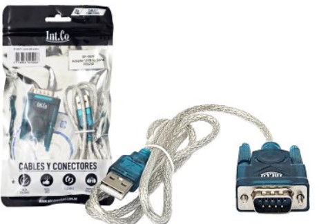 Cable Usb A Serie Db9 M Intco Ef007F Sin Chip 2.0 Rs232