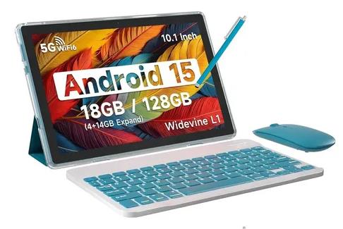 Tablet Android 15 10” 18Gb Ram 128Gb  Expansión 2Tb – 2 En 1 Con Teclado Mouse Y Stylus (Cp20 Pro