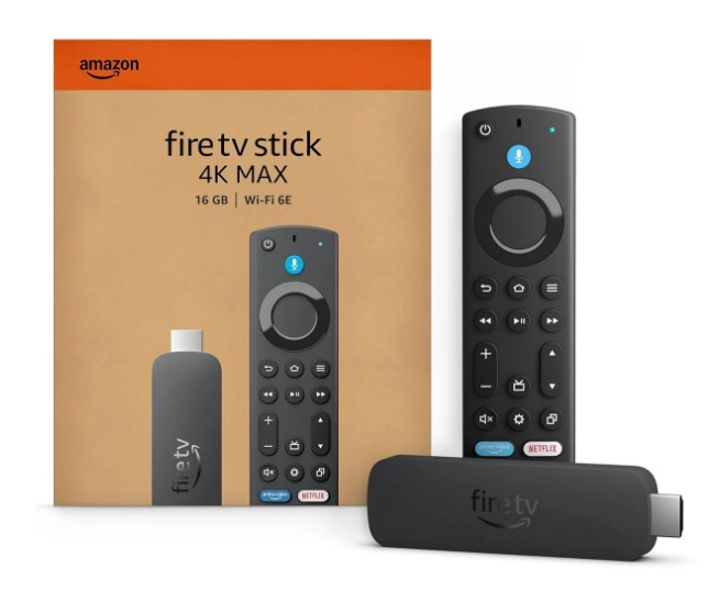 AMAZON FIRE TV STICK 4K MAX 2nd Gen 16GB Wi-Fi 6E