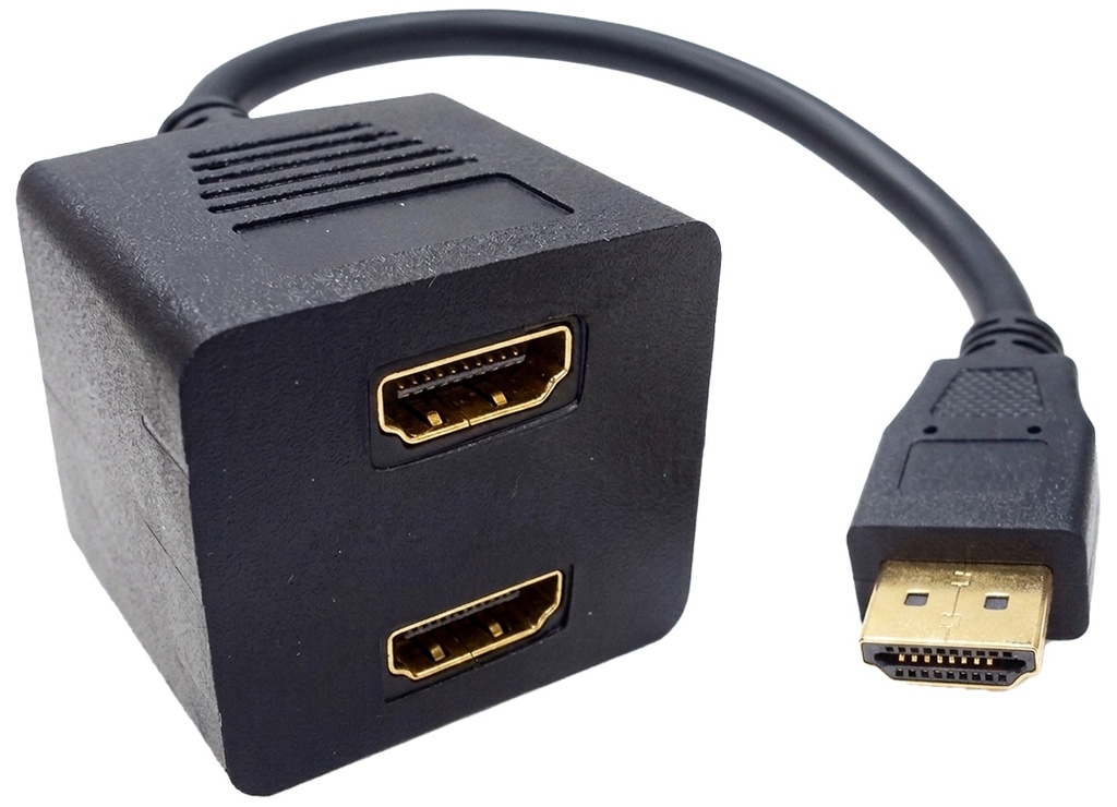 Cable Divisor Splitter Pasivo Hdmi Macho a 2 Hdmi Hembra
