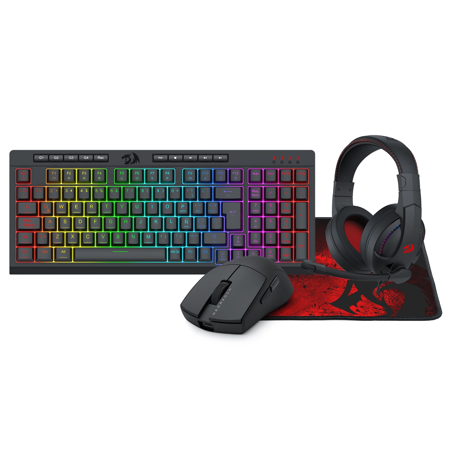 Combo 4 En 1 Redragon S147