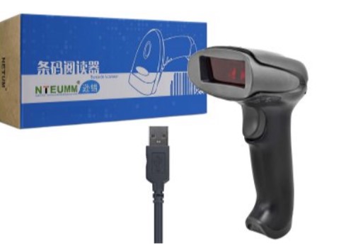 Lector De Codigo De Barras Netum 1D 2D Infrarrojo Codigo De Barra + Qr Cable Usb Sin Pie Sin Base
