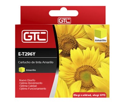 Cartucho Gtc P/ Epson T296420 T297420 T296 T297 Amarillo 13Ml Xp-231 Xp231 Xp-241 Xp241 Xp-431 Xp-441
