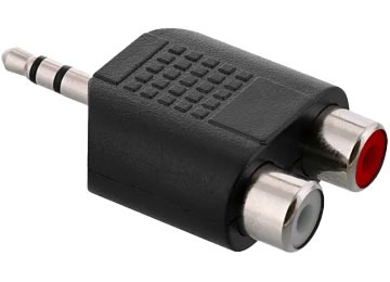 Adaptador Plug 3.5 M Stereo A 2 Jack Rca H - Audio Tp-9369