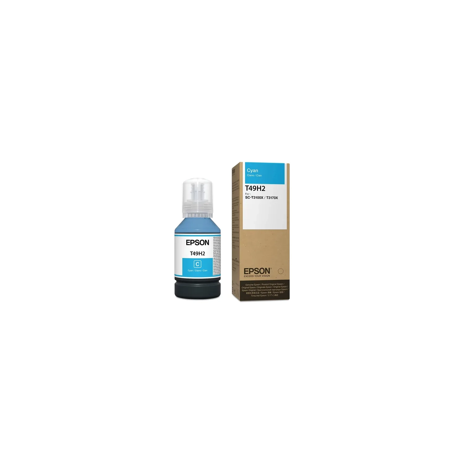Botella Tinta Epson T49H 140Ml Cian