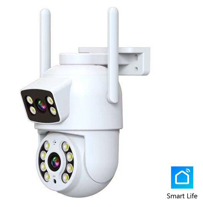 Pronext Camara Wifi Exterior Movimiento Alarma Ip Sdual Ex20 Camara Ip N 2 Camaras 3Mp