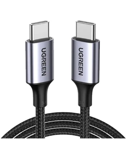 Ugreen Us261 Cable Usb Tipo C A Usb Tipo C Pd 60W Carga Rapida 3A Largo 1Mt