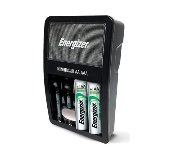 Energizer Recharge Maxi Chvcm4 - Cargador De Pilas Aa/Aaa 4 Slots + 2 Pilas Aa 1300 Mah