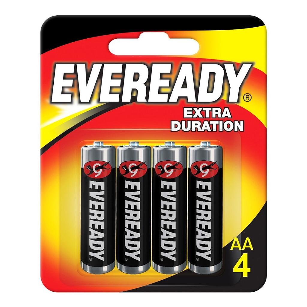 Eveready Pila Aa Blister Por 4 Unidades Carbon