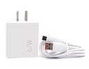 Imega Cargador Usb 67W Carga Rapida + Cable Usb Tipo C 1Mt