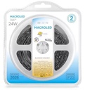 Macroled - Tira Led 3528 24W Blanco Calido Ip20 Interior Dimerizable 300 Leds 5M Rollo Ww-A300-Fw12-Ip20 2700-3000K