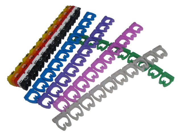 Nisuta Pack Identificador De Cables Por Numero Y Color Utp Redes Nsidca