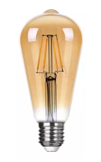 Novoled Bfl8G St64 Filamento Golden E27 8W 3000K