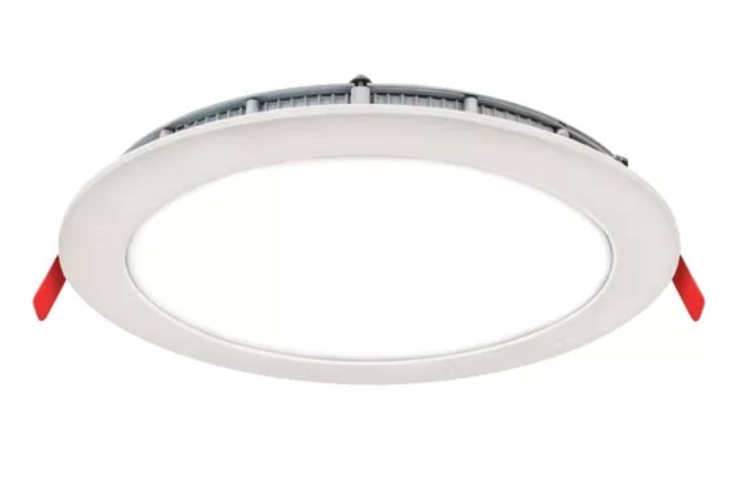 Novoled Nov-Per18C Panel Plafon Led De Embutir Redondo 18W 3000K Blanco Calido