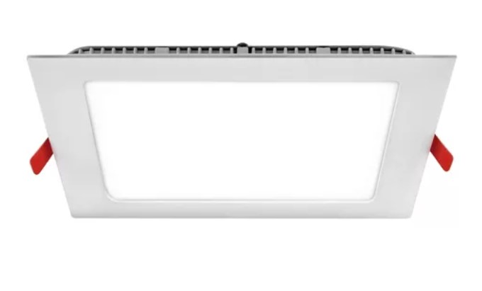 Novoled Plafon Panel De Embutir Cuadrado 18W Blanco Calido 3000K